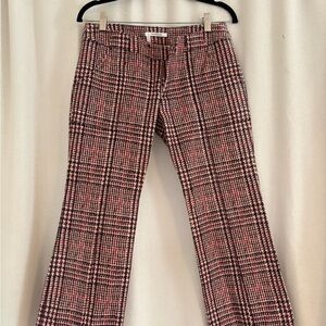 Derek Lam Houndstooth Cropped Flare Pants
